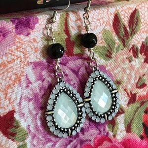 Cute dangling rhinestone earrings